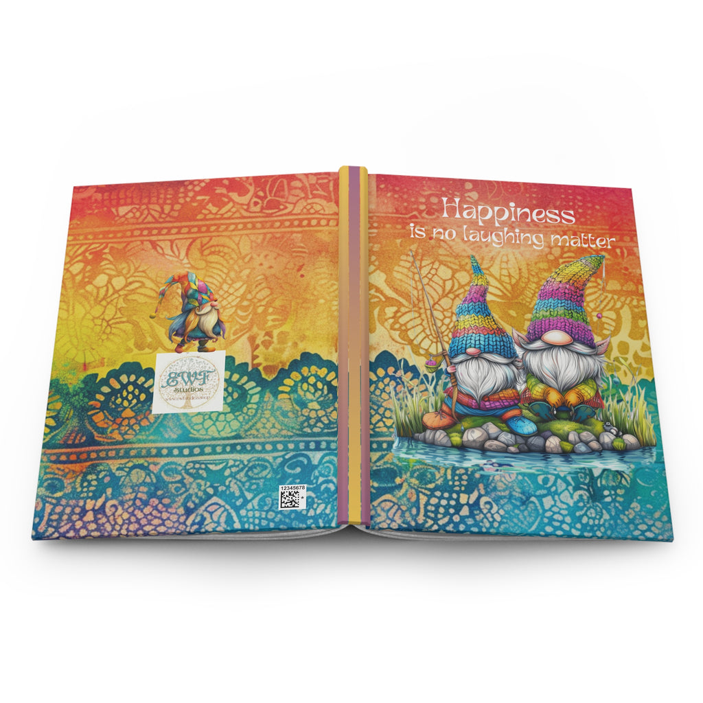 Matte Hardcover Journal - Happiness is no laughing matter