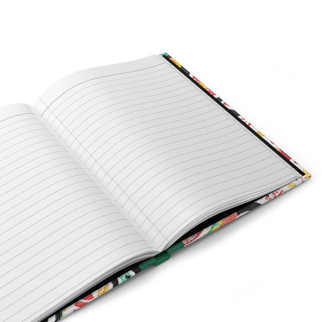 Matte Hardcover Journal - Funky Flowers