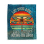 Plush Blanket - Colorful Dragonfly Mystic Soul Spirit Design