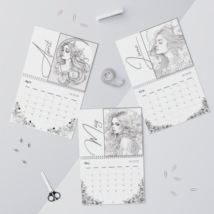 2025 Coloring Calendar - Moonlight Faeries Volume 7