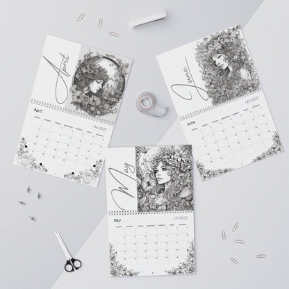 2025 Coloring Calendar - Moonlight Faeries Volume 1