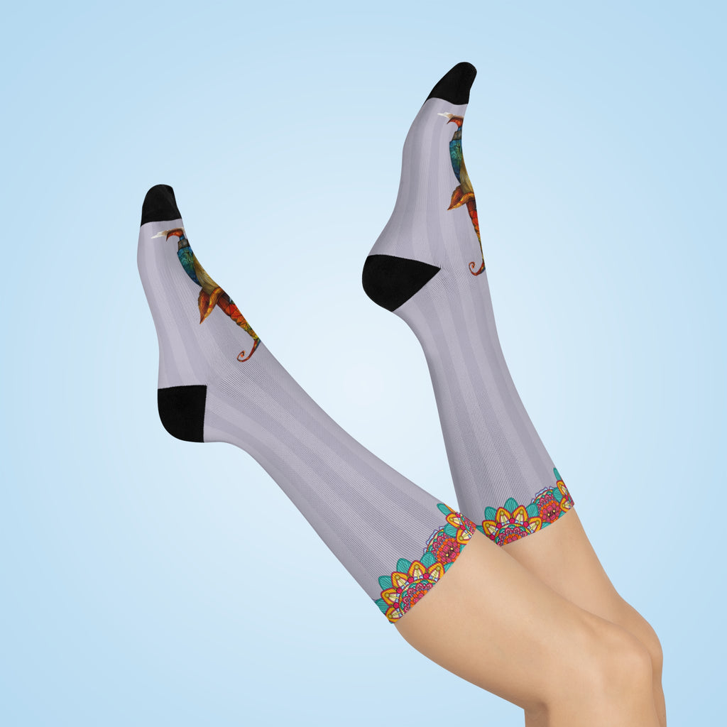 Cushioned Crew Socks-Prism Gnome