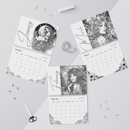2025 Coloring Calendar - Moonlight Faeries Volume 1