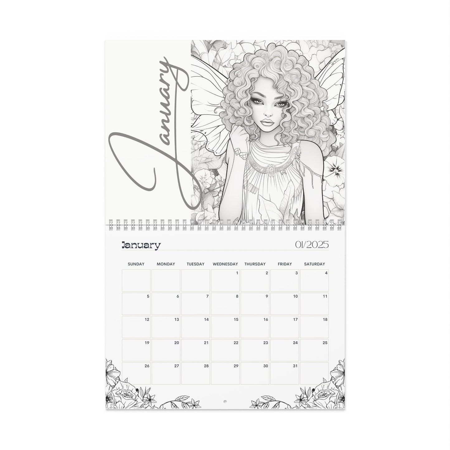 2025 Coloring Calendar - Moonlight Faeries Volume 2