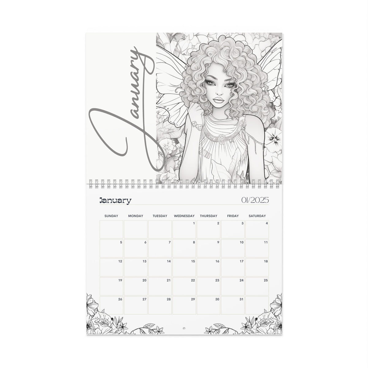 2025 Coloring Calendar - Moonlight Faeries Volume 2