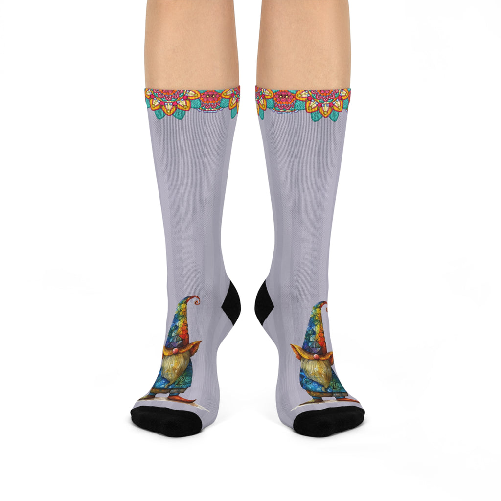 Cushioned Crew Socks-Prism Gnome