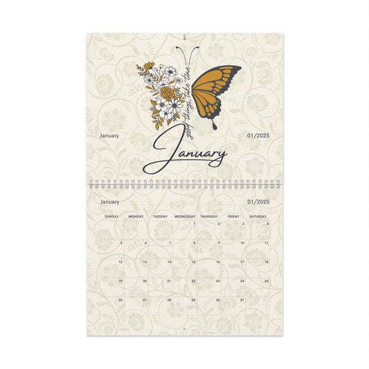2025 Wall Calendars - Minimalist Boho B/O