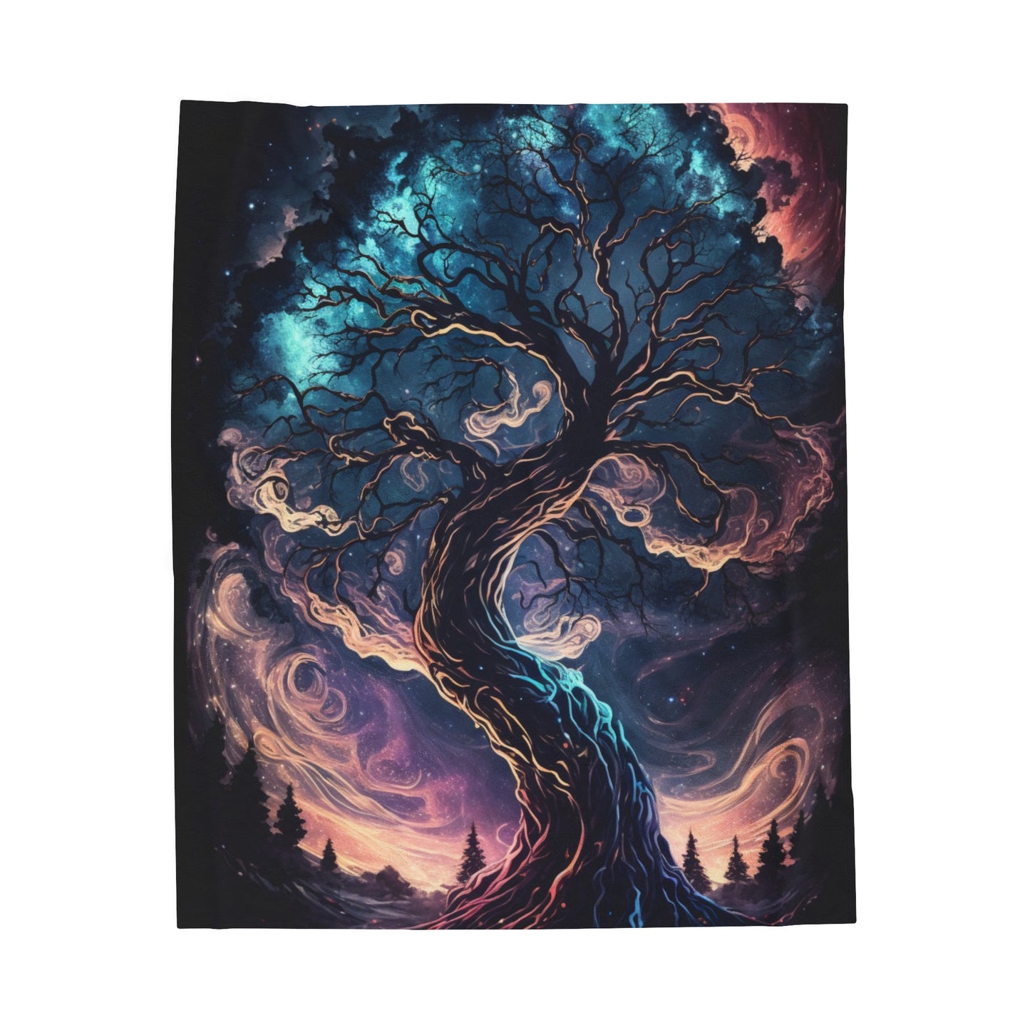 Plush Blanket - Fantasy Tree 1