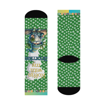 Cushioned Crew Socks- Rollin with my Gnomies
