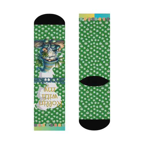 Cushioned Crew Socks- Rollin with my Gnomies