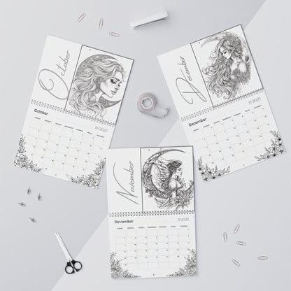 2025 Coloring Calendar - Moonlight Faeries Volume 7