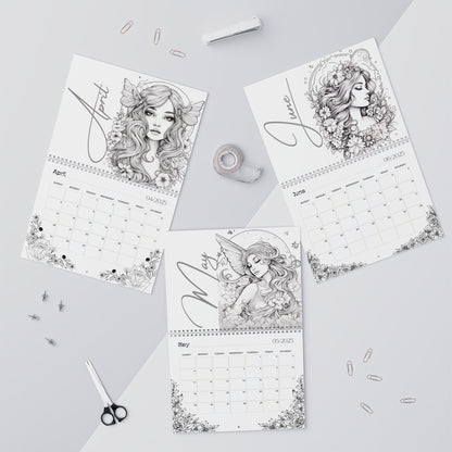 2025 Coloring Calendar - Moonlight Faeries Volume 4