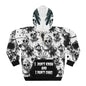 Skull Hoodie - Gothic Black and White Unisex Pullover with Personalization