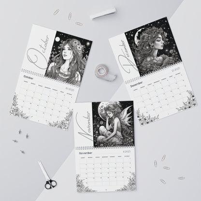2025 Coloring Calendar - Moonlight Faeries Volume 1