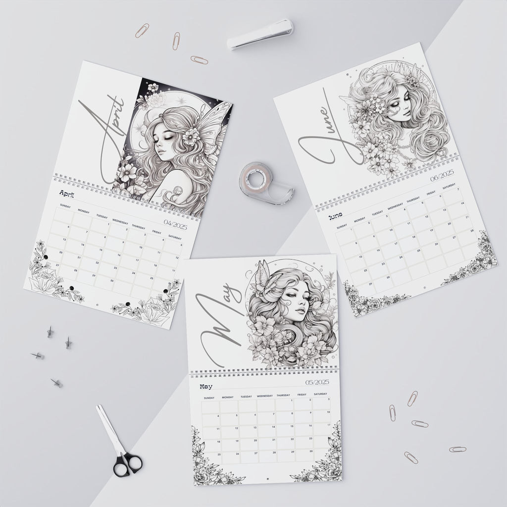 2025 Coloring Calendar - Moonlight Faeries Volume 8