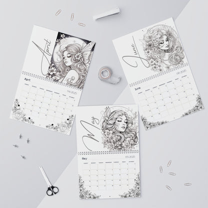 2025 Coloring Calendar - Moonlight Faeries Volume 8