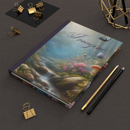 Matte Hardcover Journal - Imagine