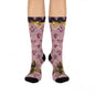 Cushioned Crew Socks-Bee Romance