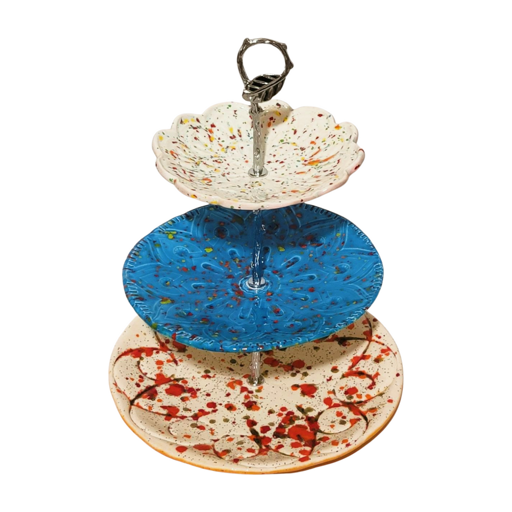 Menage a Trois tiered serving platter