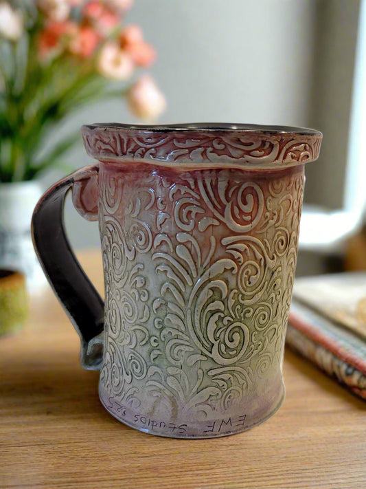 Damask Textured Mug