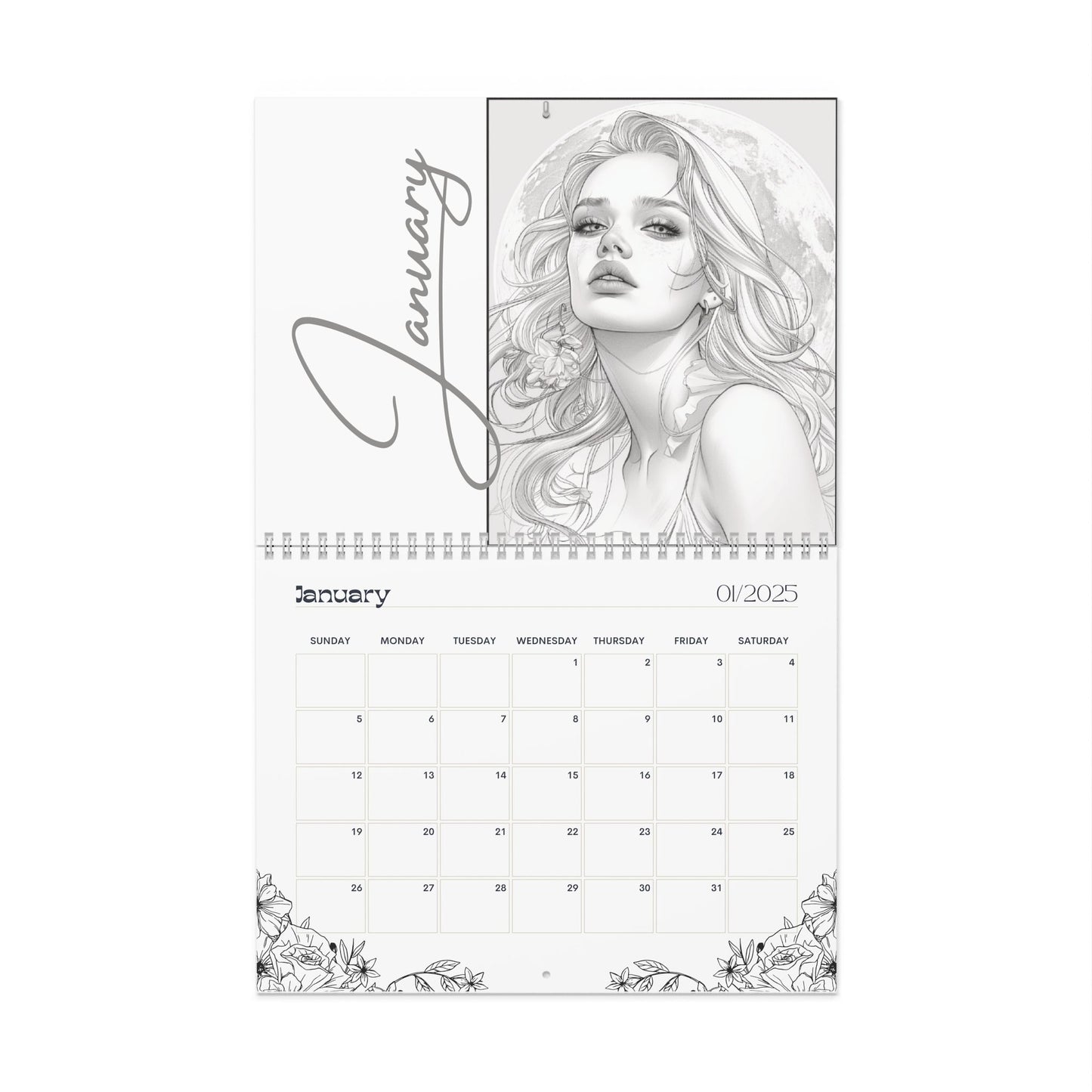 2025 Coloring Calendar - Moonlight Faeries Volume 7