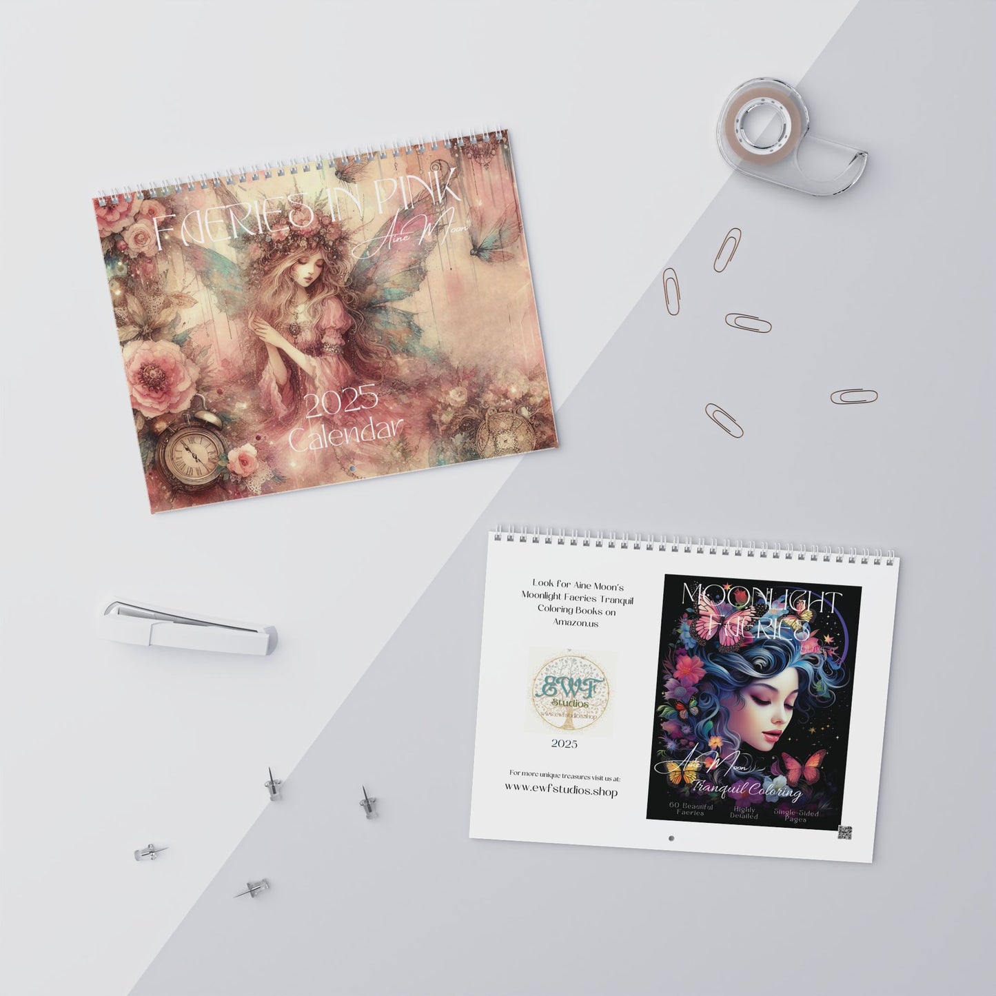 2025 Wall Calendars - Faeries in Pink
