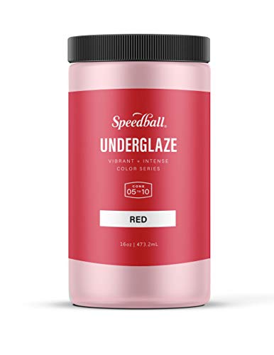 Speedball Underglaze, Teal, 16 oz, Made in USA, Lead-Free Color for Pottery and Ceramics, Wide Firing Range Cone 05-10, Food Safe