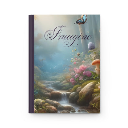 Matte Hardcover Journal - Imagine