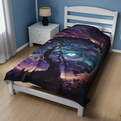 Plush Blanket - Fantasy Tree 4