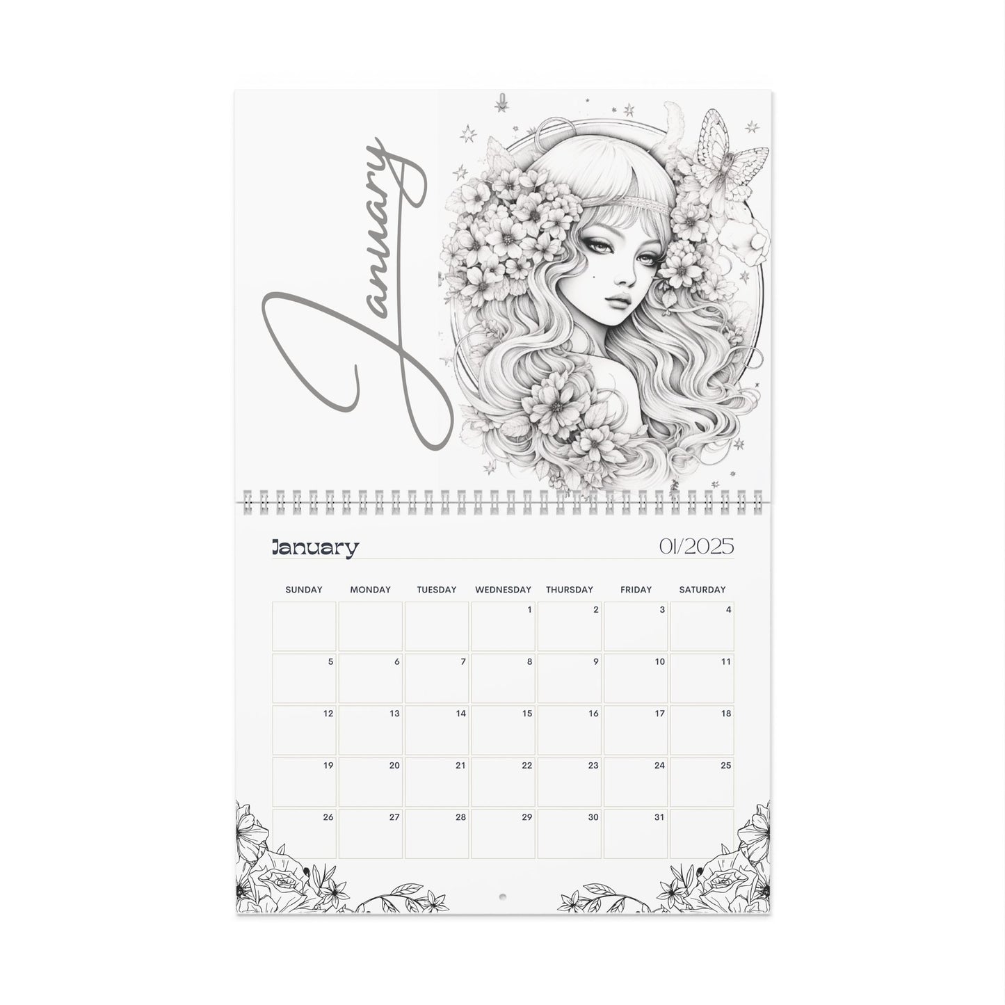 2025 Coloring Calendar - Moonlight Faeries Volume 5