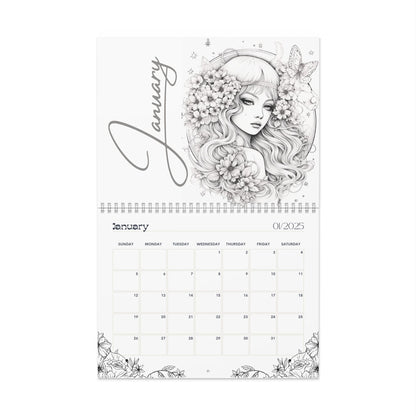 2025 Coloring Calendar - Moonlight Faeries Volume 5