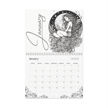 2025 Coloring Calendar - Moonlight Faeries Volume 1