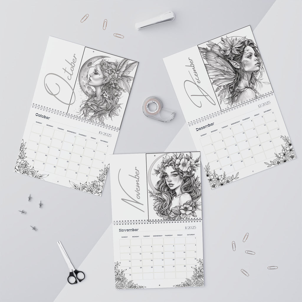 2025 Coloring Calendar - Moonlight Faeries Volume 6
