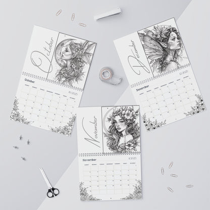 2025 Coloring Calendar - Moonlight Faeries Volume 6