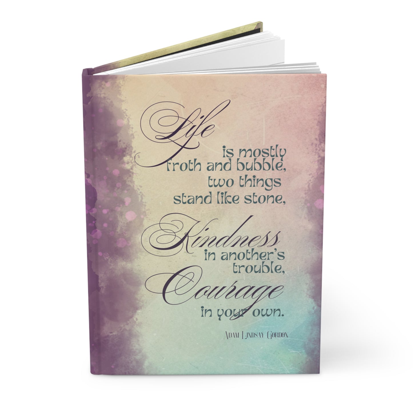 Matte Hardcover Journal - Froth and Bubble