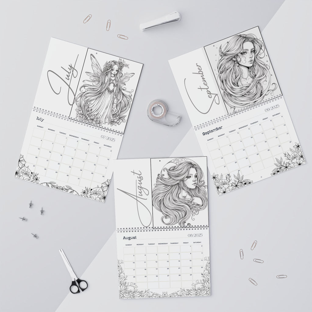 2025 Coloring Calendar - Moonlight Faeries Volume 6