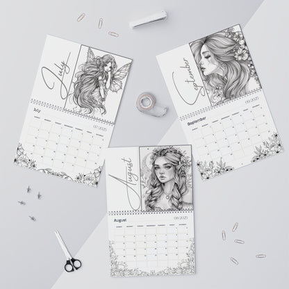 2025 Coloring Calendar - Moonlight Faeries Volume 7