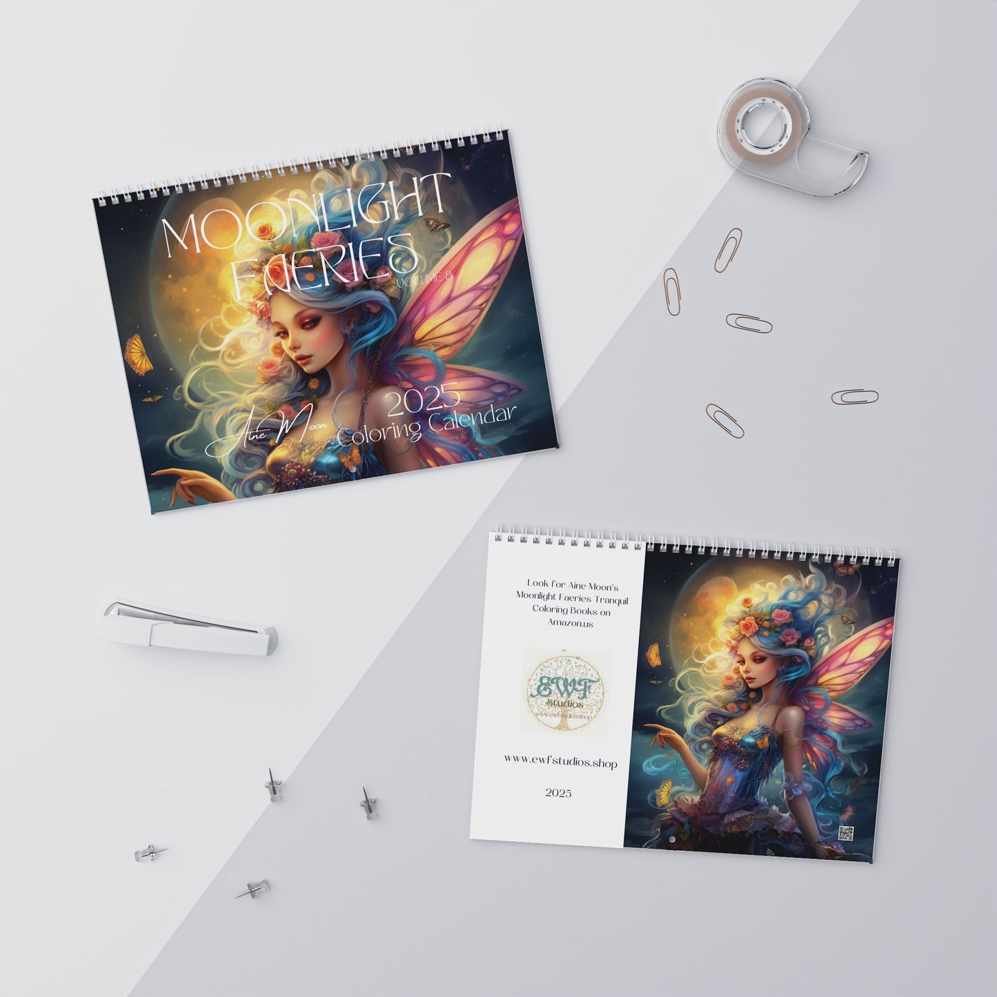 2025 Coloring Calendar - Moonlight Faeries Volume 8