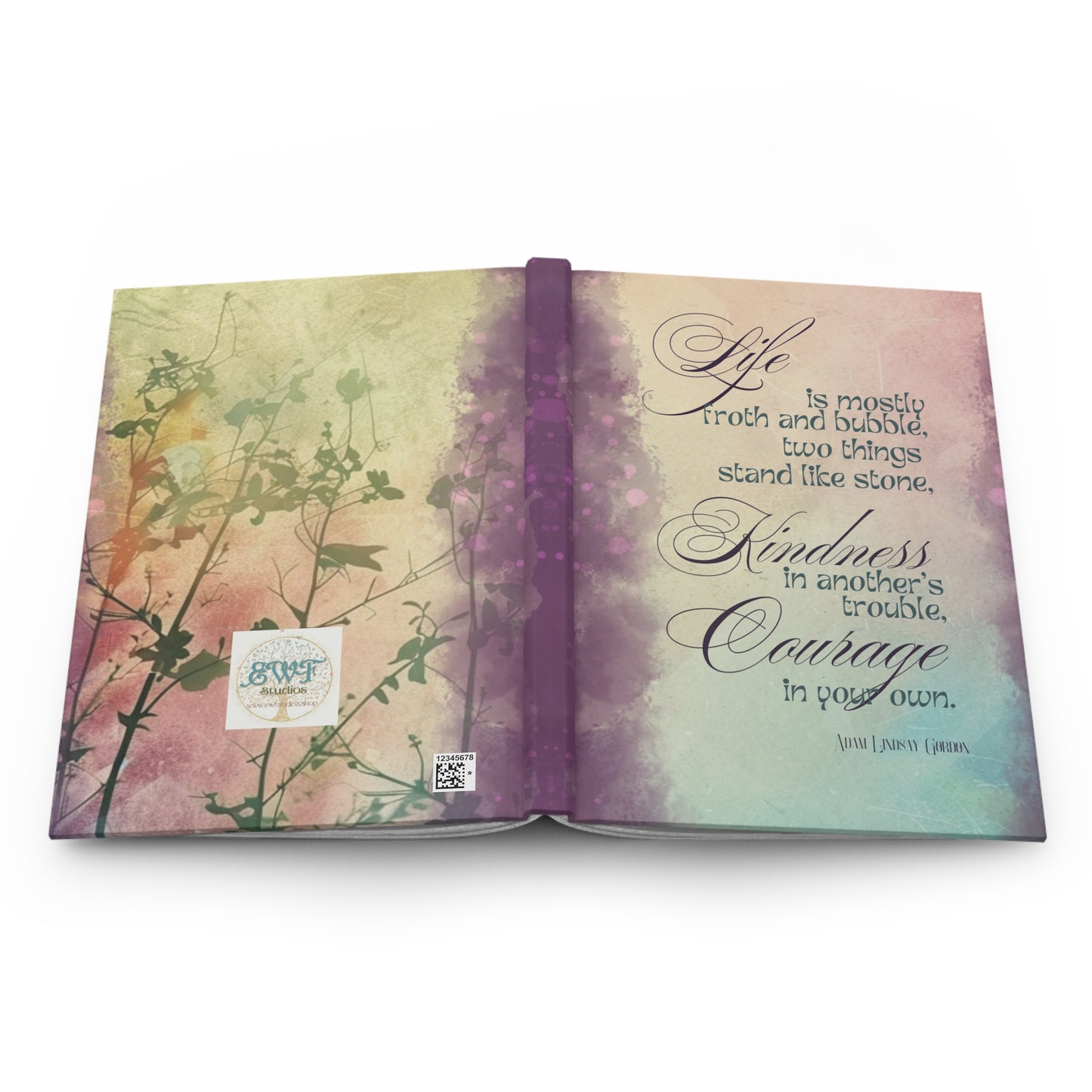 Matte Hardcover Journal - Froth and Bubble