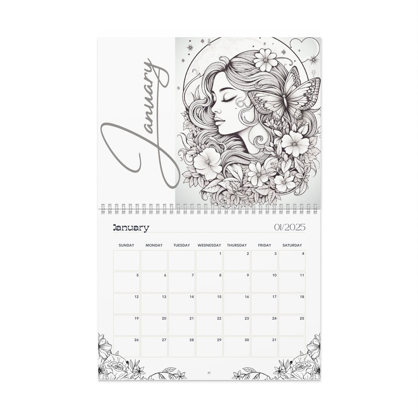 2025 Coloring Calendar - Moonlight Faeries Volume 3