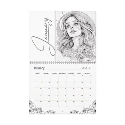 2025 Coloring Calendar - Moonlight Faeries Volume 6