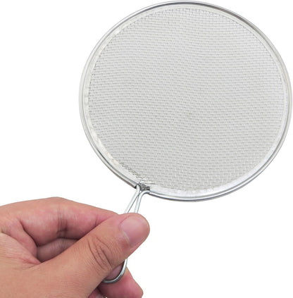 FMHXG Round Pocket Sieve Clay Pottery Tools Stainless Steel Ceramic Glaze Strainer 12 x 17cm Used for Straining mud Liquid Glaze Polymer Clay Clay Pottery Art Supplies