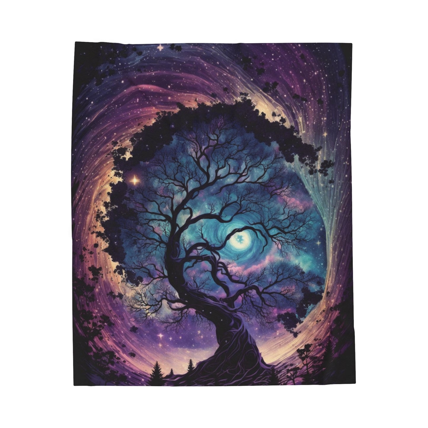 Plush Blanket - Fantasy Tree 4