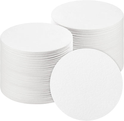 100 Sheets Round Microwave Kiln Papers 4.7 Inch Ceramic Fiber Paper Insulation Ceramic Fiber Blanket for Glass Fusing DIY Crafts Supplies