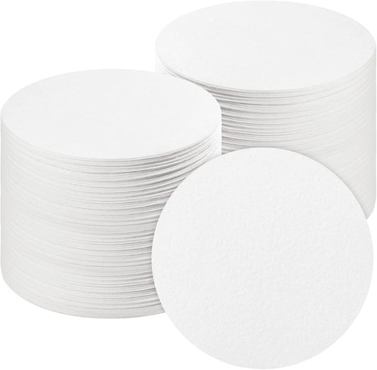 100 Sheets Round Microwave Kiln Papers 4.7 Inch Ceramic Fiber Paper Insulation Ceramic Fiber Blanket for Glass Fusing DIY Crafts Supplies