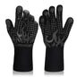 Comsmart BBQ Gloves, 1472F Heat Resistant Silicone Non-Slip Oven Mitts, Long Kitchen Gloves Perfect for Grilling, Cooking, Baking, Cutting, Blue