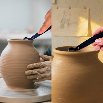 Professional Pottery Trimming Tool for Ceramic and Clay Artists, Double Ended Sharp Handmade Pottery Trimming Tools for Precise Sculpting Carving Smoothing