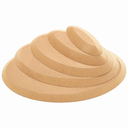 GeryVtee Ceramics Plate Forming Molds 6 Pcs Pottery Molds for Clay Handbuliding Plates Slump Mold for Pottery 6 Shapes Wooden Pottery Tools and Supplies (Mix)