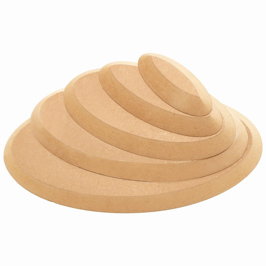 GeryVtee Ceramics Plate Forming Molds 6 Pcs Pottery Molds for Clay Handbuliding Plates Slump Mold for Pottery 6 Shapes Wooden Pottery Tools and Supplies (Mix)