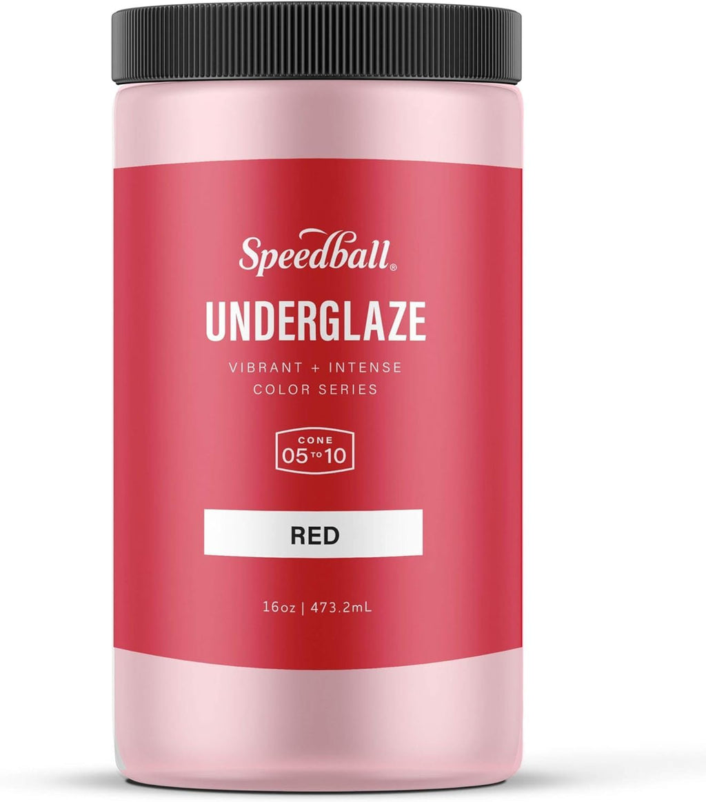 Speedball Underglaze, Teal, 16 oz, Made in USA, Lead-Free Color for Pottery and Ceramics, Wide Firing Range Cone 05-10, Food Safe